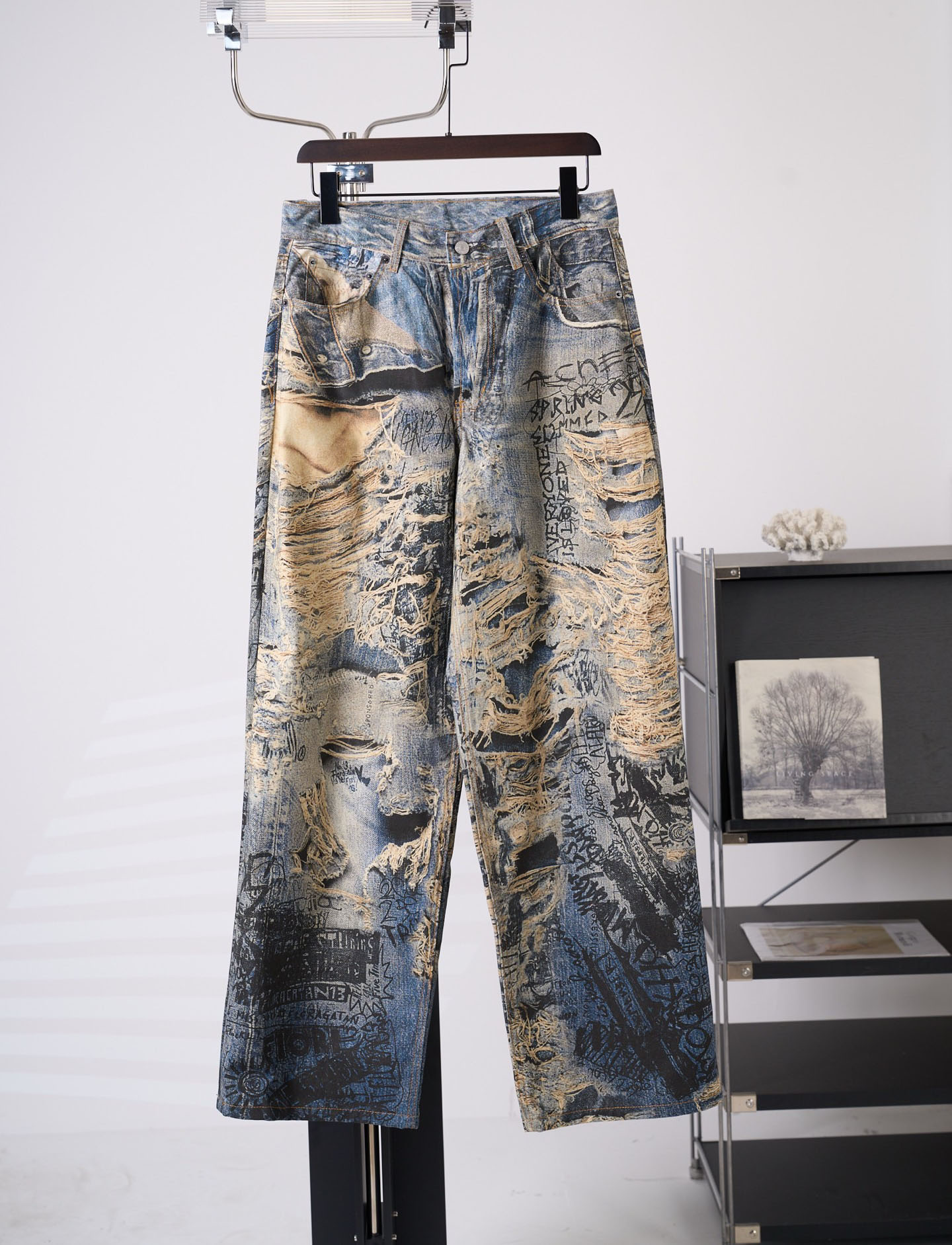 Men's Plus Size Pants Unwashed Selvedge Mens Raw Denim Jeans High Quality Indigo Small Quantity Wholesale Price Japanese Style Cotton Japan RED