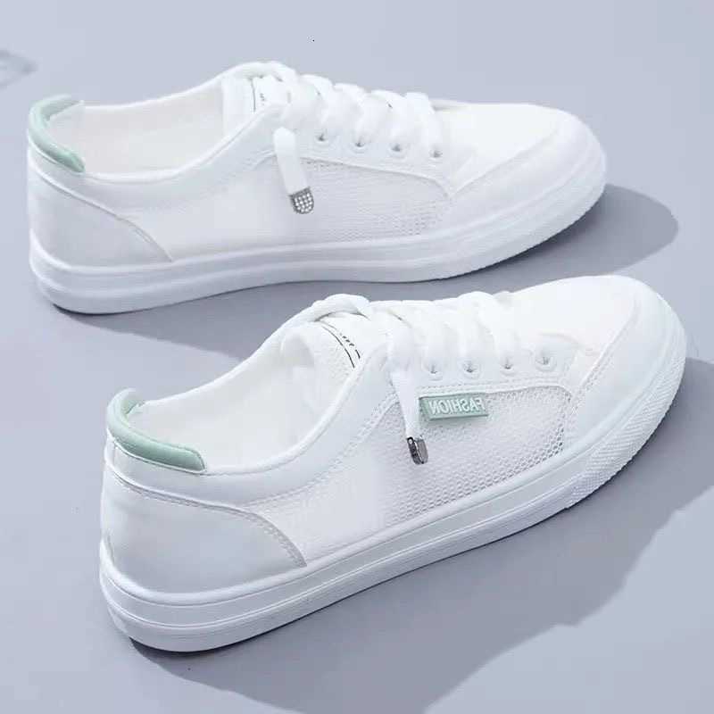 Shoes fashion Women Sneakers Casual Vulcanize Shoes Spring Autumn Casual White Shoes Breathable Flats Solid Color Mesh Shoes Young Woman D260922