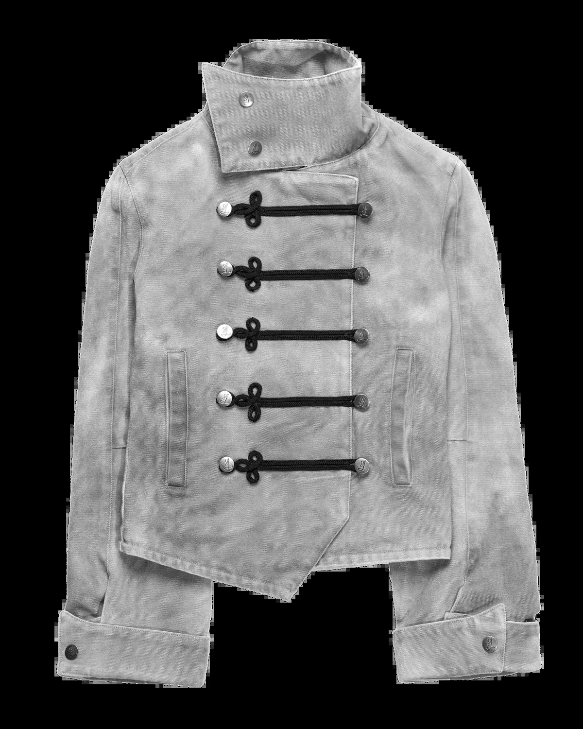 Y2K Napoleon Jacket Retro Washed Asymmetrical Hem Stand Bandage Jacket Gothic Men Women Slim Fit Streetwear Subculture Clothing 260921