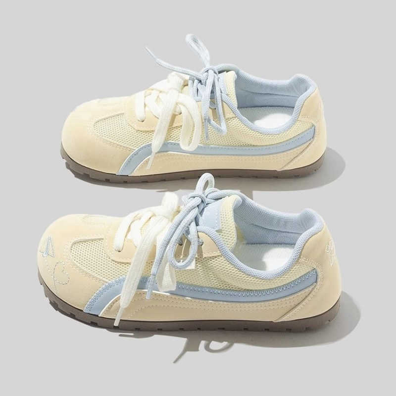 Training Casual Shoes Women's German Shoes | 2025 Summer Korean Style Casual Sneakers | Soft Breathable Mesh | Comfortable Walking Shoes D26092