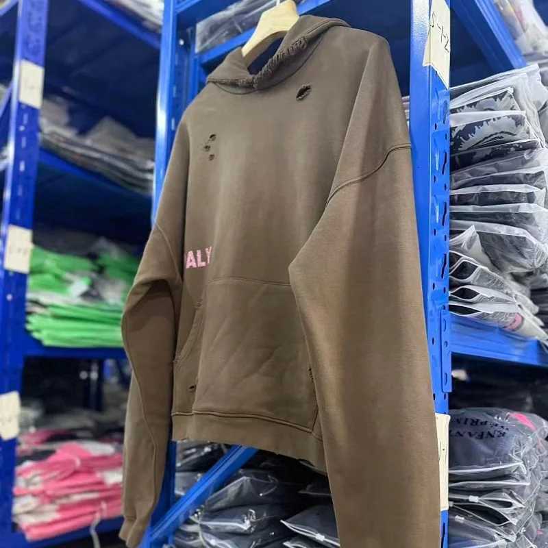 Men's Hoodies Sweatshirts Paly New Cotton Hoodies Hoodie Men Women Oversize Carbon Gray Wash Black Arrival Brown Hooded Oversize J260921