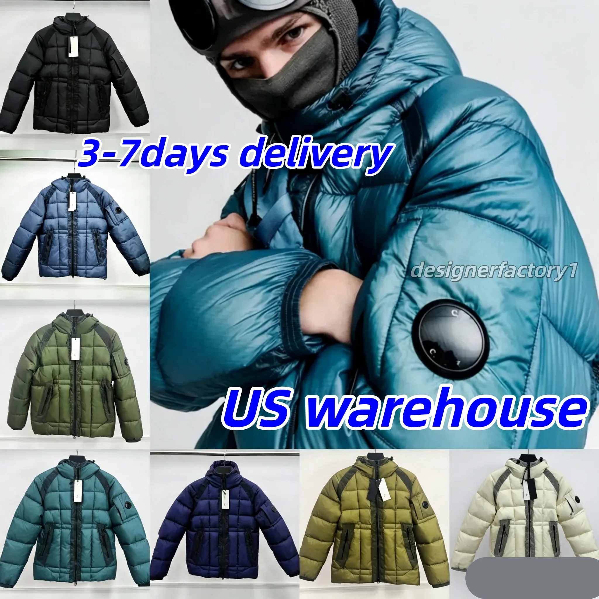 Men Lightweight Hooded Puffer Jacket Winter Warm Thick Outdoor Casual Sports Coat Luxury Designer Assault Outerwear
