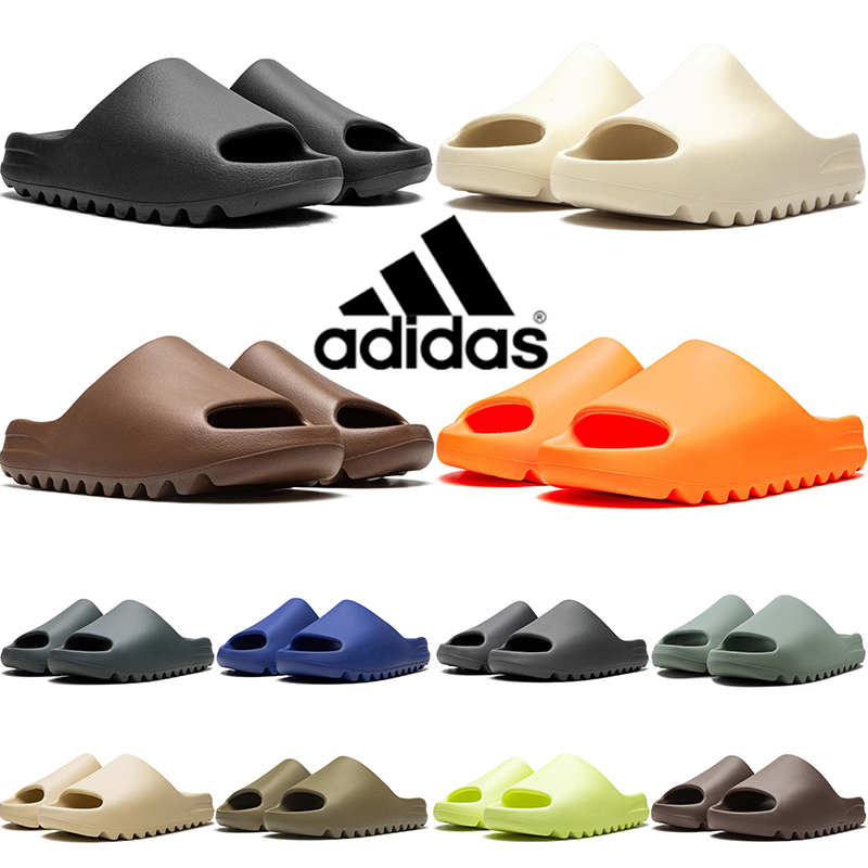 Yeezy Slide designer for men women durable soft slippers trendy black navy blue cloud white brown grey mens womens beach sandals outdoor comfortable
