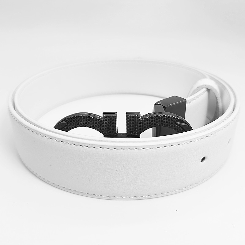 Belts for Men Designer Belt Women 3.5cm Width Solid Leather Belts Gold Silver Buckle Brand Luxury Belt High Quality Woman Man Waistband Belt Bb Simo