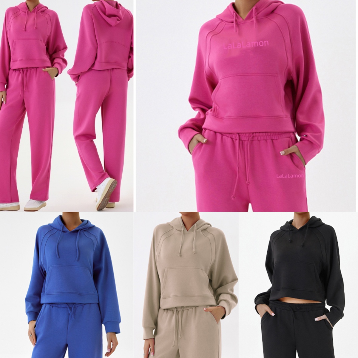 Sweat à capuche brodé pour femmes, pantalon de Sport décontracté, confortable, actif, élégant, Athleisure, survêtement, UU-L4518