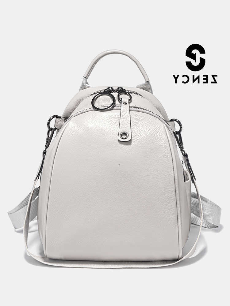 Style Zency Women's Soft Backpack Genuine Leather Travel Backpack Large Capacity Convertible Rucksack Knapsack Multi-compartment Shoulder Bag H