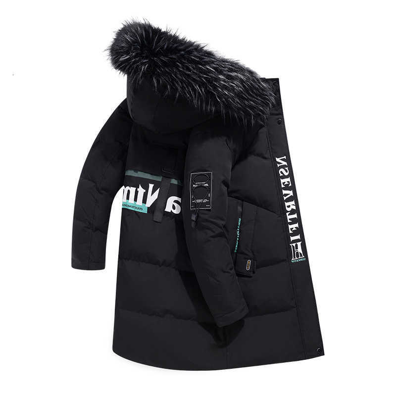 Down Parkas Casual 2025 Men's Winter Men's Mid-Length Cotton-Padded Jackets Outwear Thick Down Coat Loose Windproof Warm Fur Collar Parka