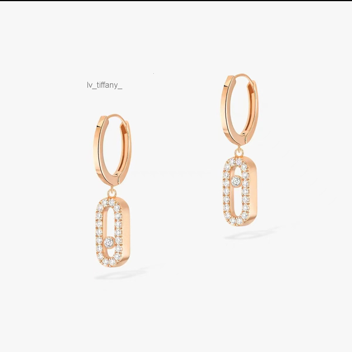 luxury earrings Jewelry woman designer Full diamonds earrings for women 925 sterling silver thick plated 18K gold luxury jewelry agile niche earring