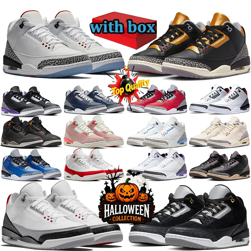Hallowmas Designer Basketball Shoes airjordan3men women 2026 Blue Void Bin23 Denim White Blue Orange Citrus Denim Blue Pale lvory Mens Trainer Sneak