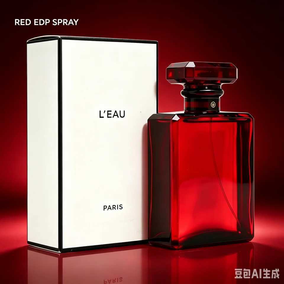 Fragrance Long Lasting Womens Eau de Parfum 100ml Red Bottle Classic Aldehyde Floral Fragrance Jasmine Rose Vanilla Warm Feminine Scent Daily Office