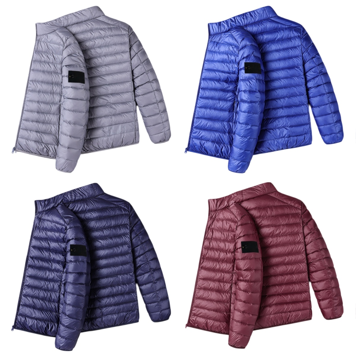 Men's stones puffer jacket Lightweight coat winter Waterproof windbreaker doudoune hooded coats designer veste casual jackets