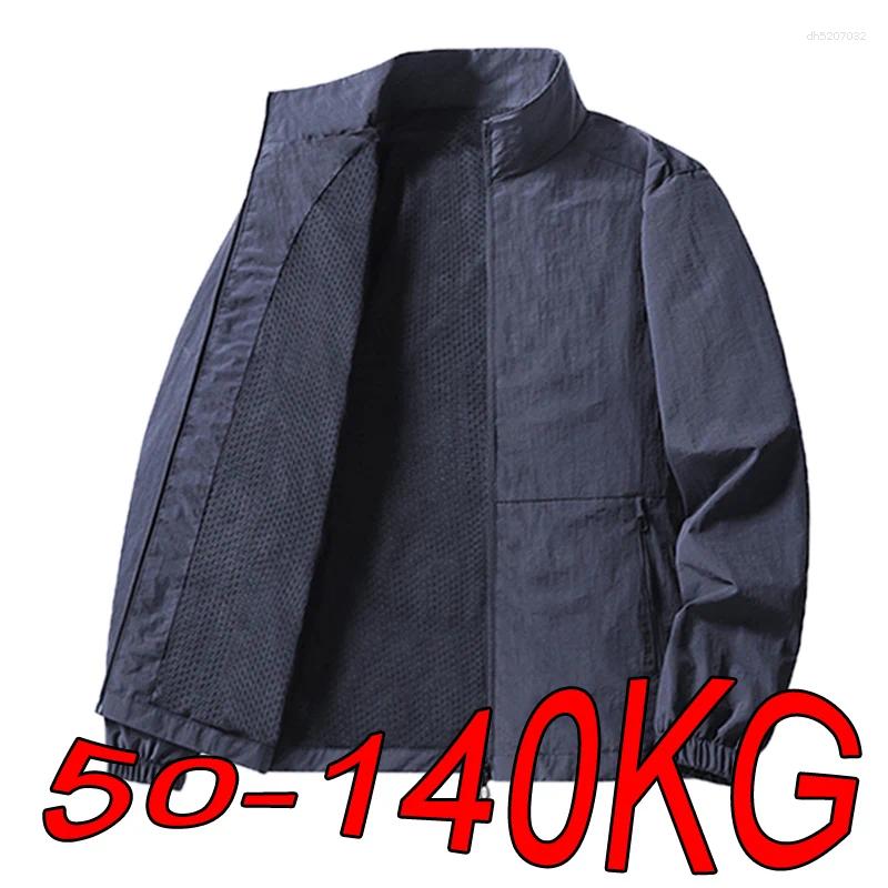 Jacket For Men's Plus Size 6XL 7XL 8XL Autumn And Winter Hoodless Stand-up Collar Outdoor Leisure Mountaineering