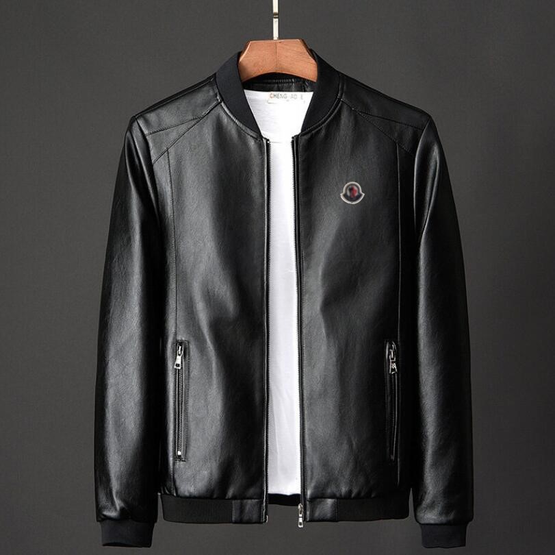 mens designer jackets New Autumn Winter Warm men Leather Jacket Fashion Luxury Embroidered Brand Logo Zip Up Loose Coat Men's Clothes Coats Asi