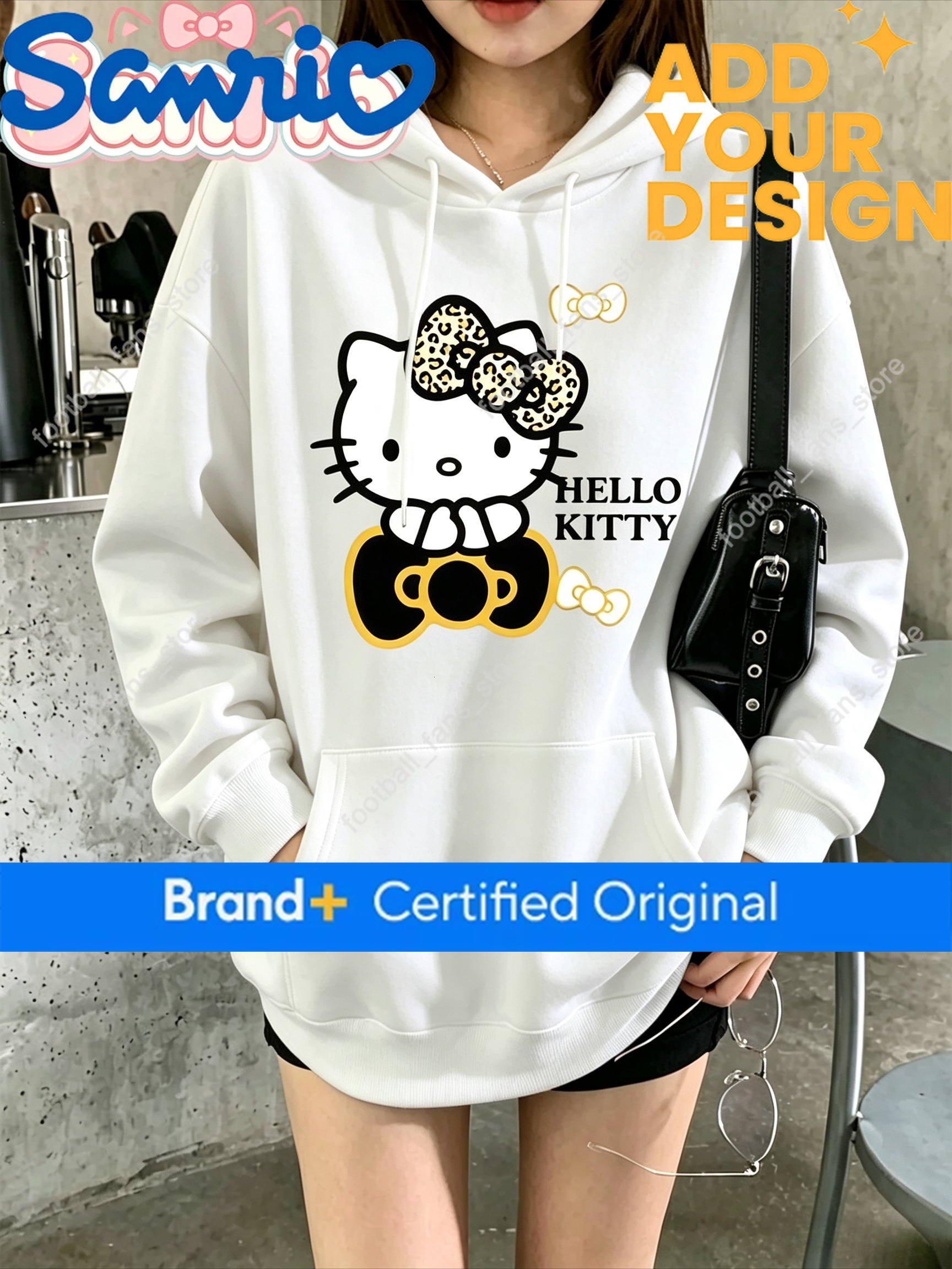 2026 Sanrio Sweet Cool Style Hello Kitty Printed Halloween Gift Hoodie Loose Sports Shirt Y2k Ins 60