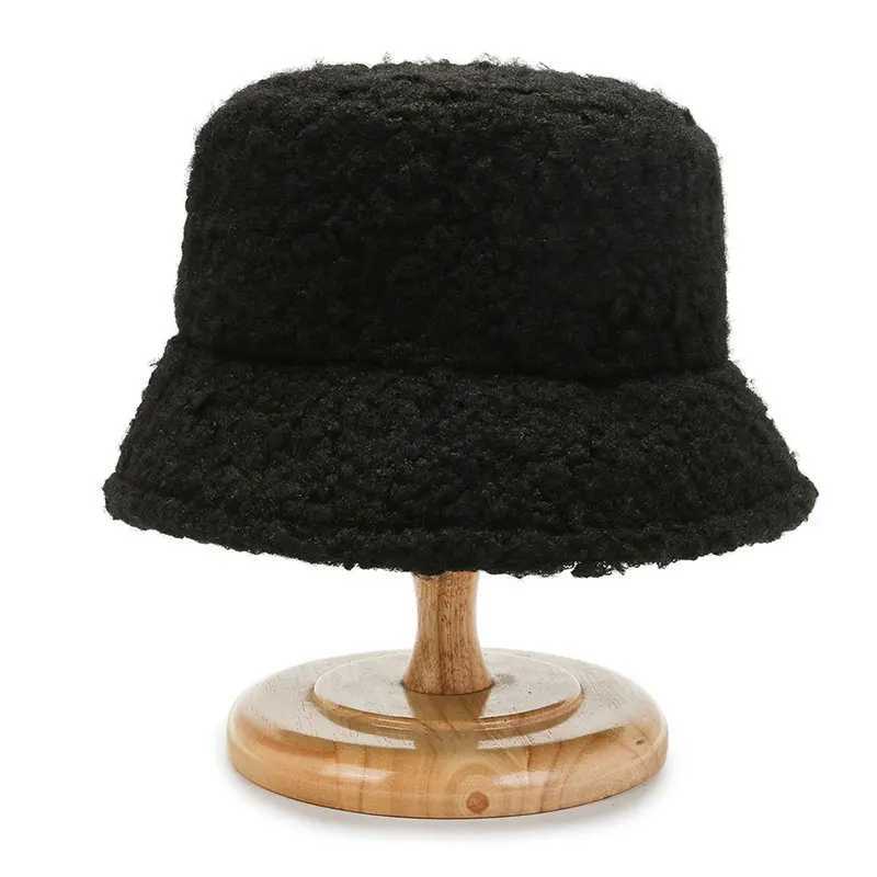 Hat Winter Women Autumn Fuzzy Fisherman Cute Japanese Style Outdoor Hiking Casual Warm Plush Bucket Hat For Daily Travel Wear M260921