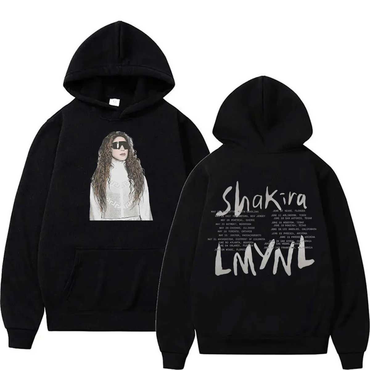 Singer Shakira LMYNL World Tour 2026 Hoodie Men Women's Vintage Long Slve Fashion Sweatshirt Clothing Hip Hop Pullover Hooded S260922LM51
