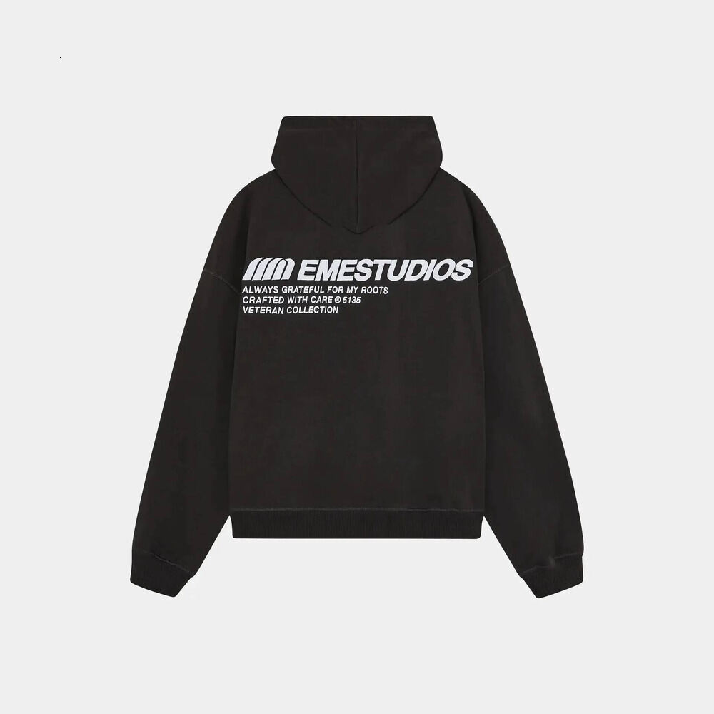 EME Studios Hoodie Designer Brand Autumn Men's Hoodies Fashion Hip Hop Street Style Casual Loose Streetwear Sweatshirts Quality Cotton EME Stud