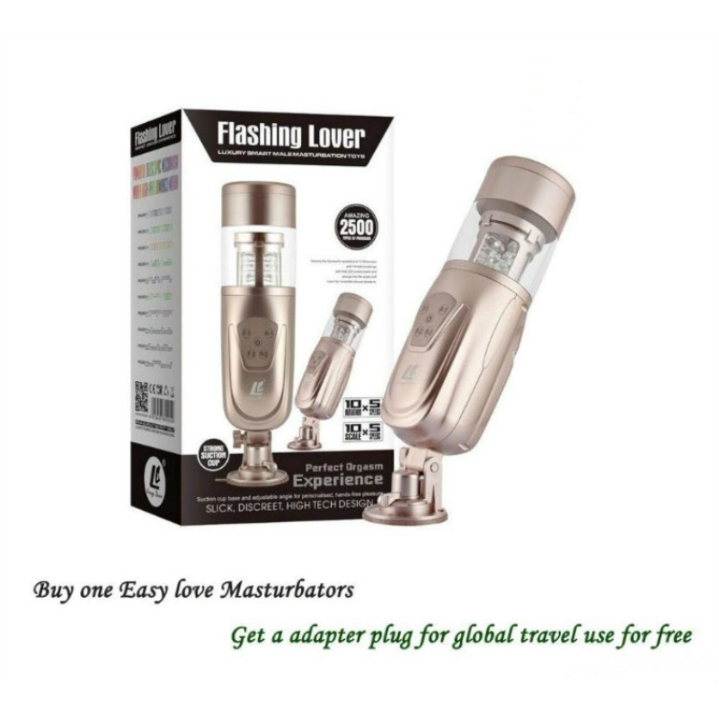 Easy Love Telescopic Flashing Lover Smart Masturbator Automatic Sexmachinerotating Retractable Electric Male Masturbators Adult264.D6 16