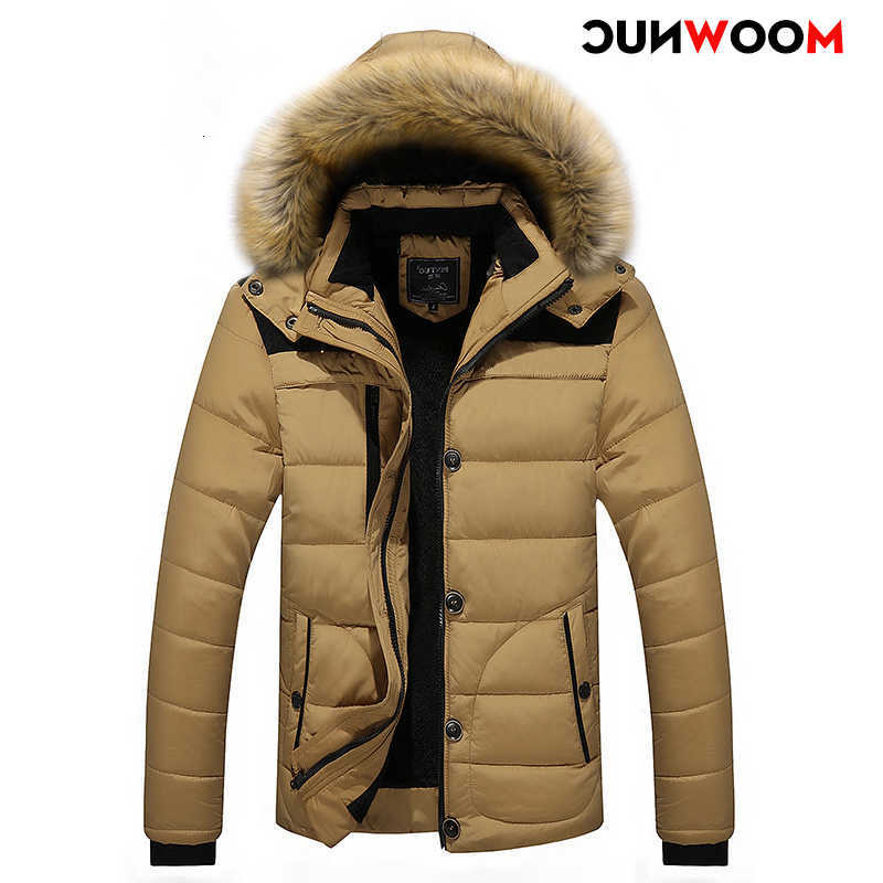 Fashion Men's Men's Down Parkas Windbreaker Parka Coat Streetwear Windproof Men Clothing Casual Autumn Winter Warm Hombre Male Jacket for