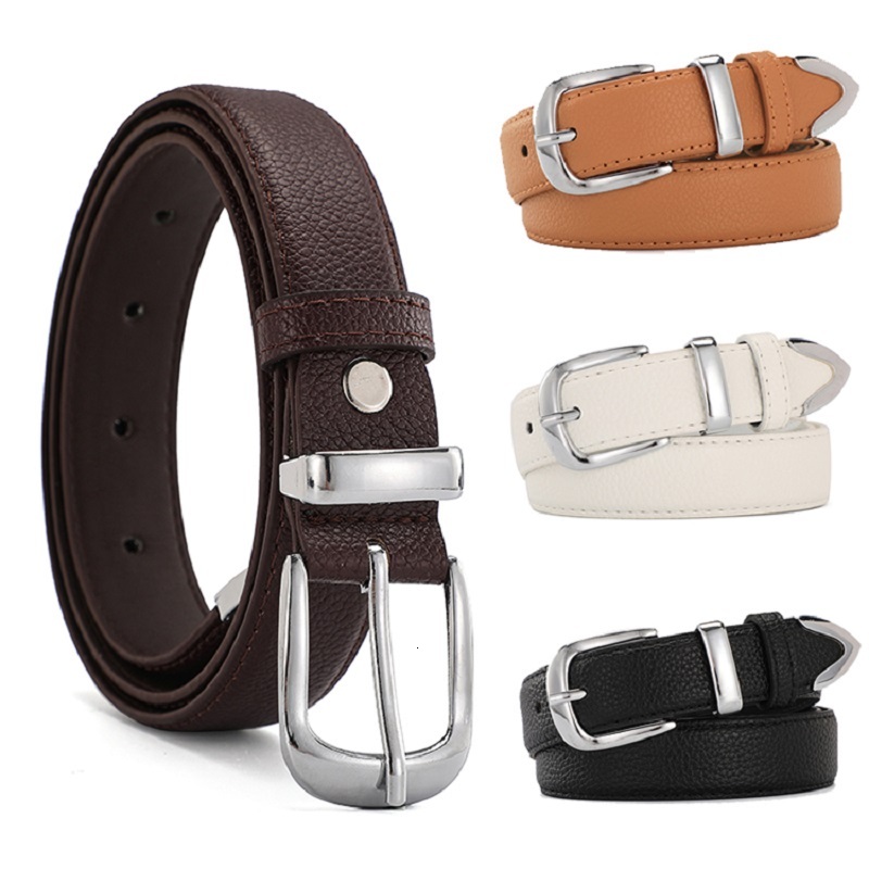 Women Leather High Quality Fashion Best Matching Jeans Belts for Lady Women's Dress Luxury Designer Brand LB2146 26L0922