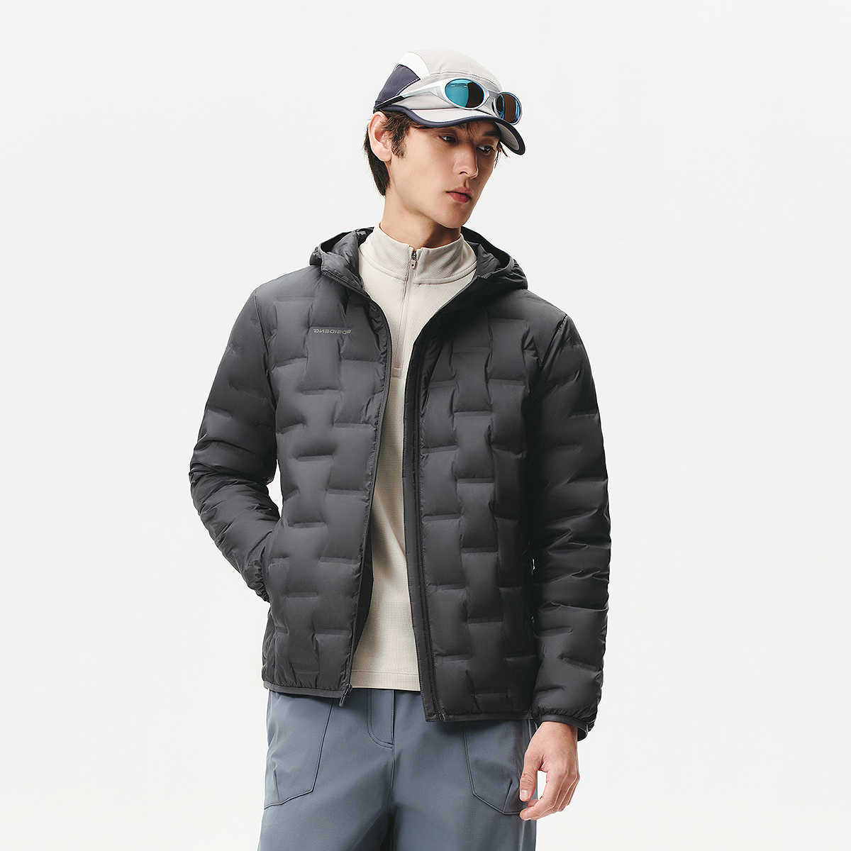 Men's Men's BOSIDENG Down Parkas Hooded Lightweight down Jacket Warm Zipper Casual Winter Outerwear Coat for Outdoor C260922