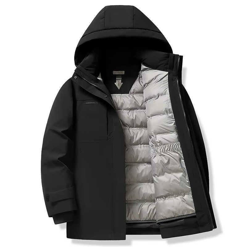Down Parkas 2024 new Men's arrival winter jacket hooded 90% white duck down jackets men mens fashion thicken warm parkas coat M-4XL R1933 C2609