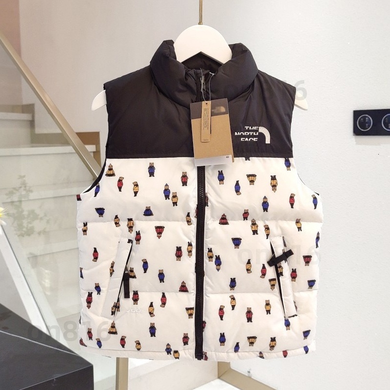 Kids Designer Puffer Vest High Quality Boys Girls jacket Winter Padded Vests Unisex Bodywarmer Sleeveless Outdoor Warm Thick Casual Outwear Gilet Fo