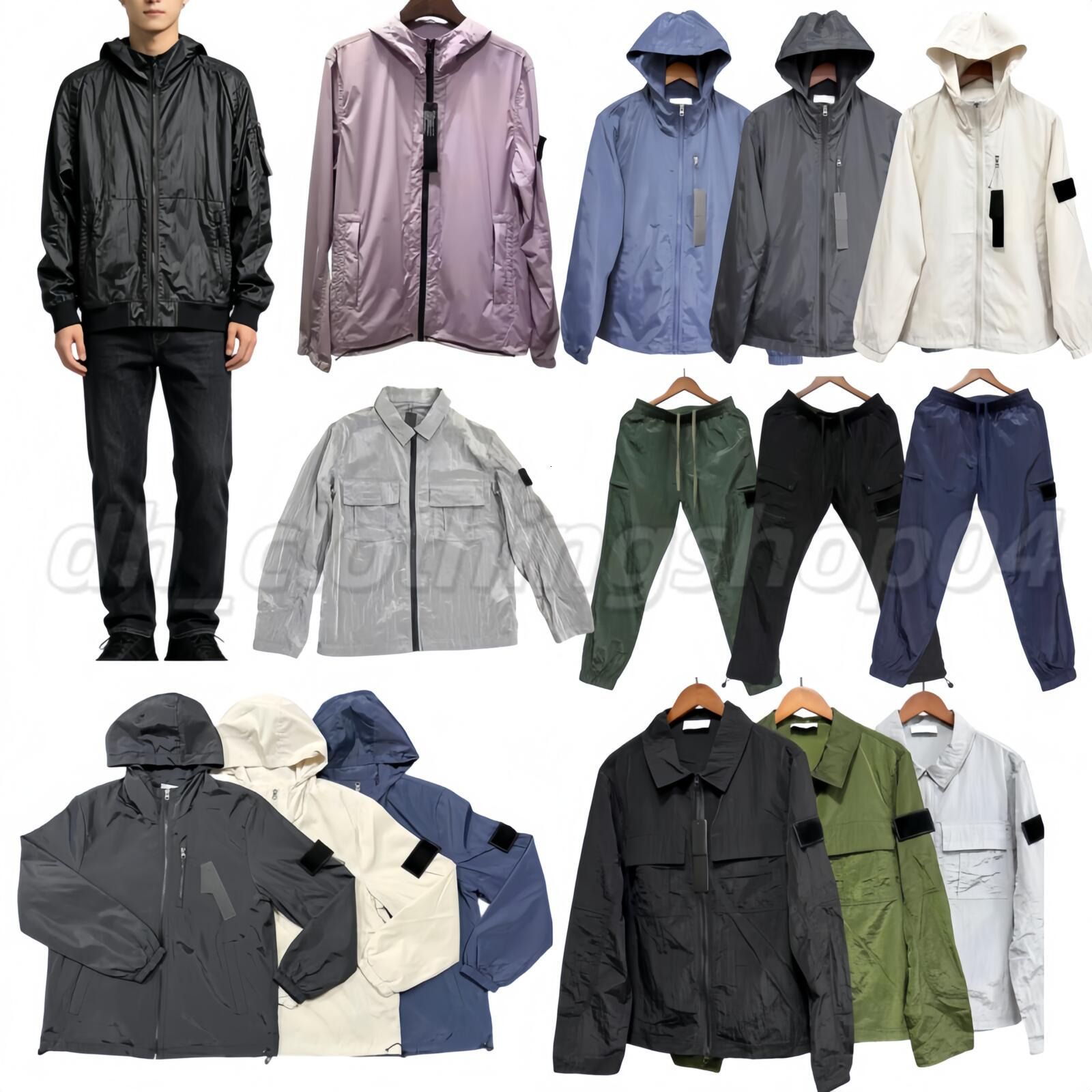 Designer Mens Jacket Hooded Windbreaker Jacket Lightweight Waterproof Sun Protection Coat Zip Up Casual Streetwear Running Hiking Jacket