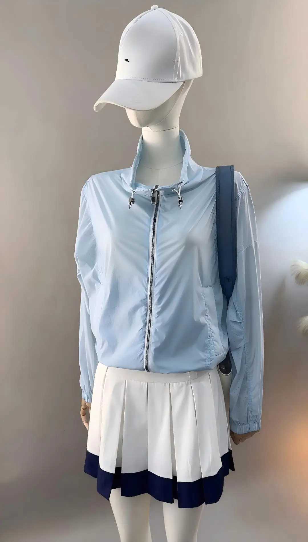 Women's Jackets Women's Lightweight Summer Sun Protection Jacket for GolfCan Be Worn Front or Back for a Casual Versatile Look C260921