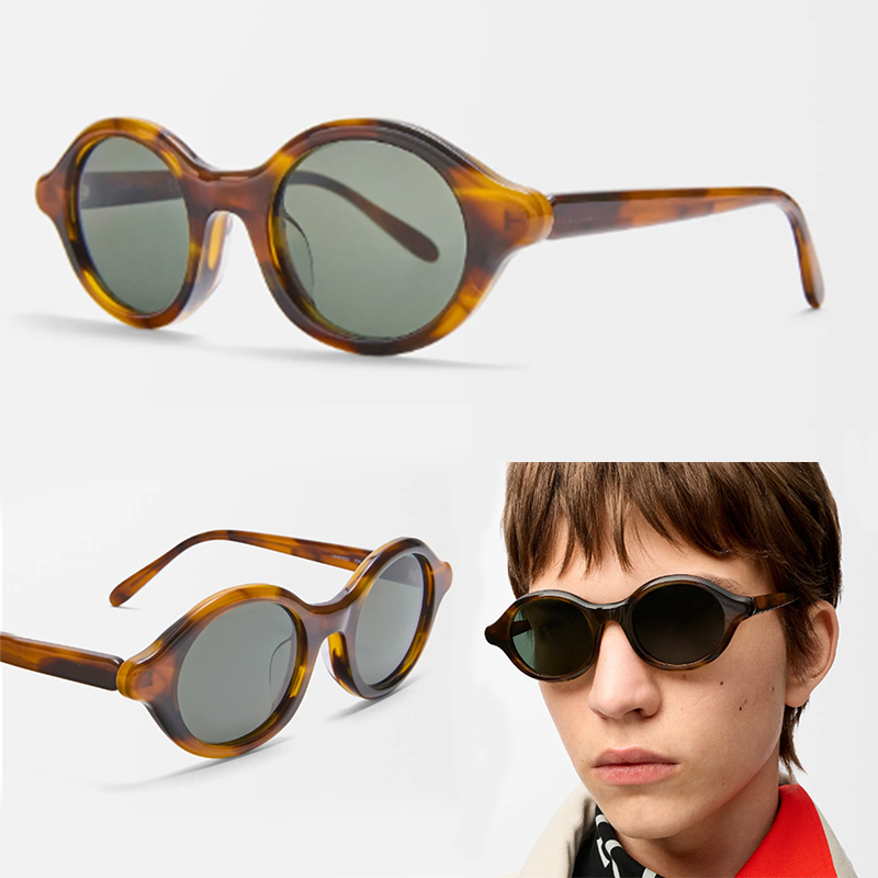 Designer Slim Epsilon Sunglasses luxury Mens womens fashion oval sunglasses Summer Fashion New Oval Glasses Outdoor driving fishing UV glasses LW401