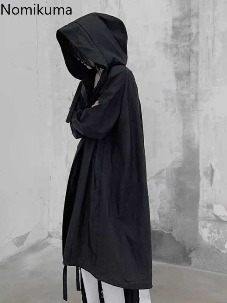 Women's Jackets Oversized Jackets Women's Clothing Hooded Casual Long Blouse Coats Streetwear Fashion Thin White Harajuku Coats 2025 Ropa