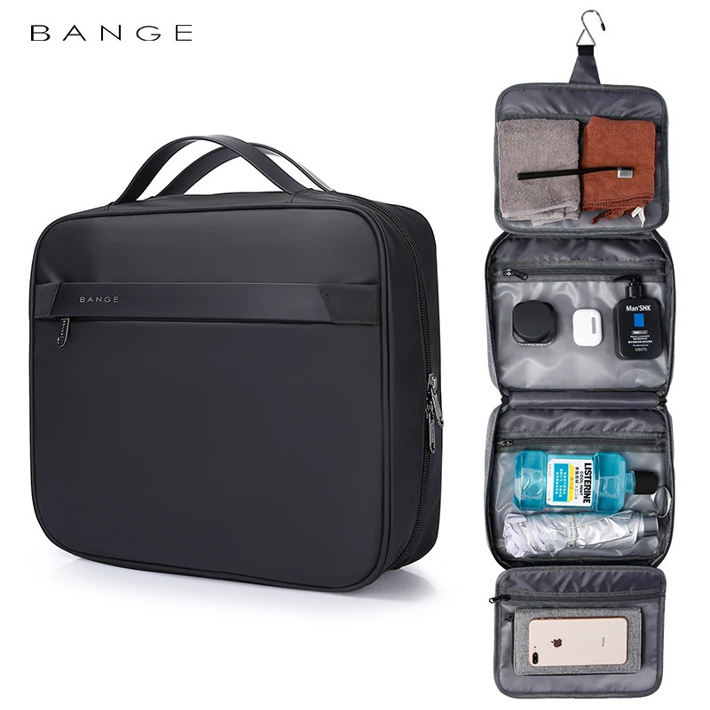 BANGE Oxford Women Makeup Bags Travel Cosmetic Bag Toiletries Organizer Waterproof Storage Neceser Hanging Bathroom Wash Bag 260922