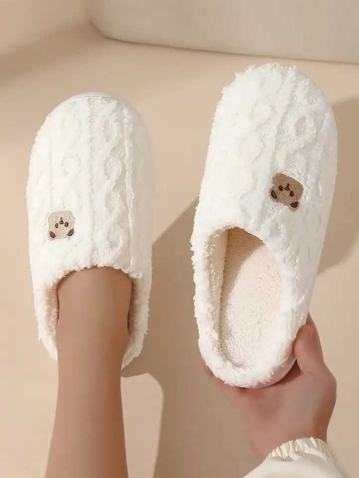 Men's and Women's Warm Cotton Slippers with Anti-Slip Sole for Indoor Use Autumn and Winter Edition T260922
