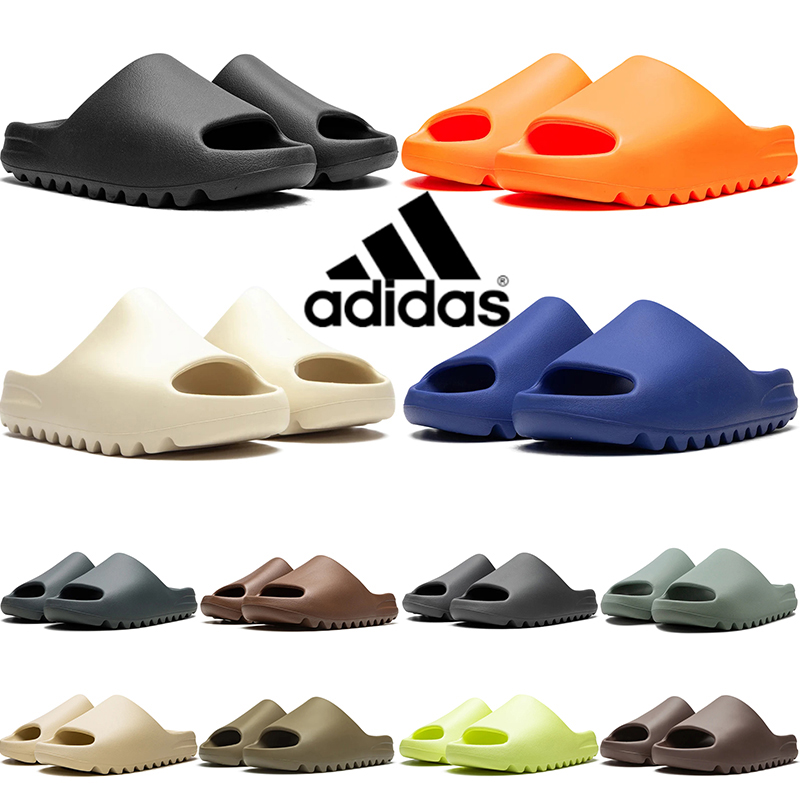 Yeezy Slide designer for men women soft durable slippers classic black navy blue cloud white brown outdoor comfortable slides trendy mens womens bea