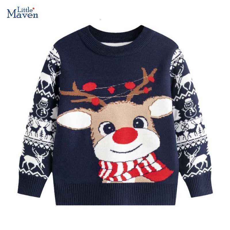 Winter maven 2026 Pullover Little Baby Girls Boys Clothes Children's Clothing Sweater Casual Cartoon Christmas Deer for Kids 2-7 year C260921