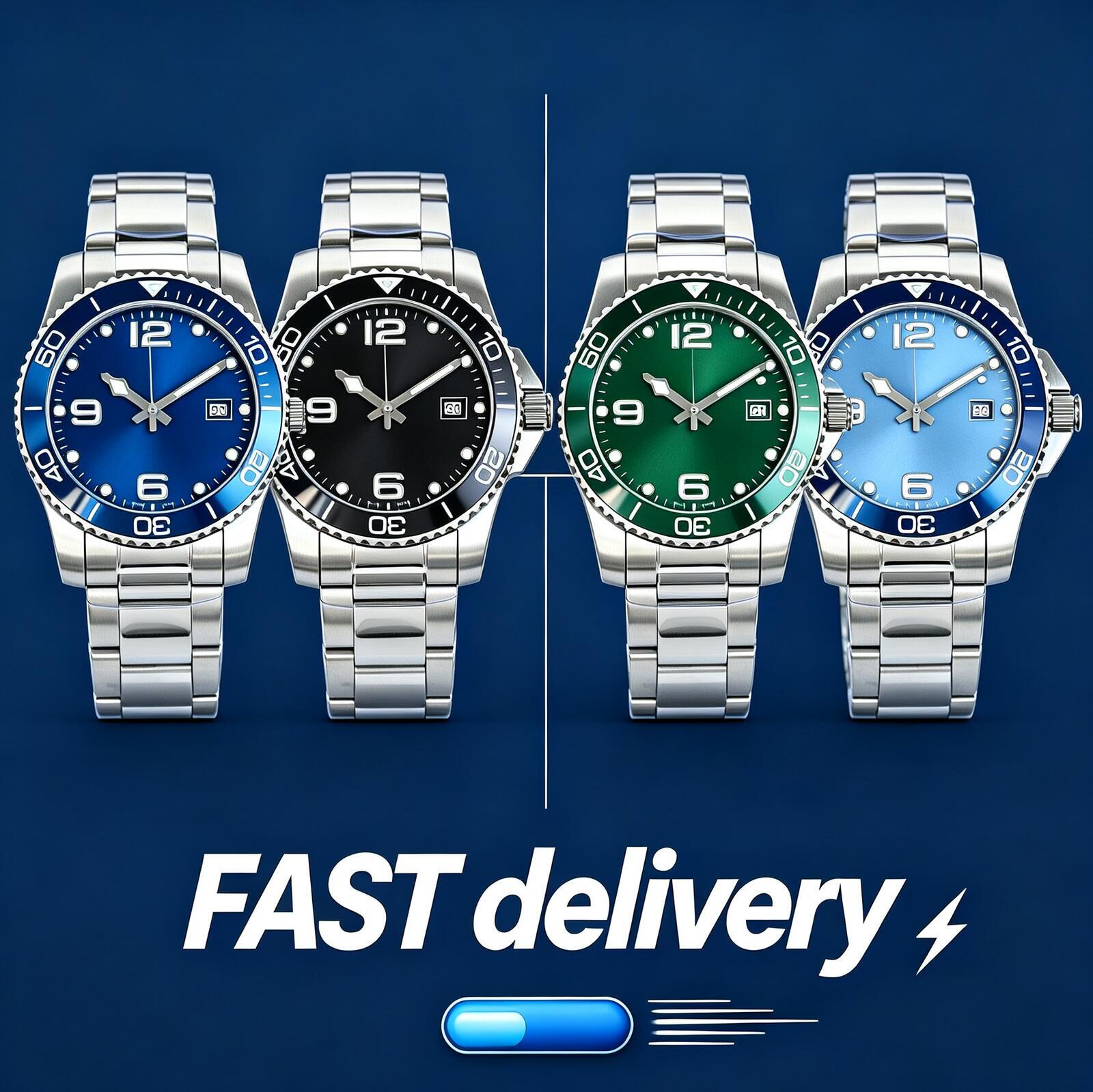 watch luxury designer stainless steel mechanical waterproof luminous date window watches graceful wristwatch for men