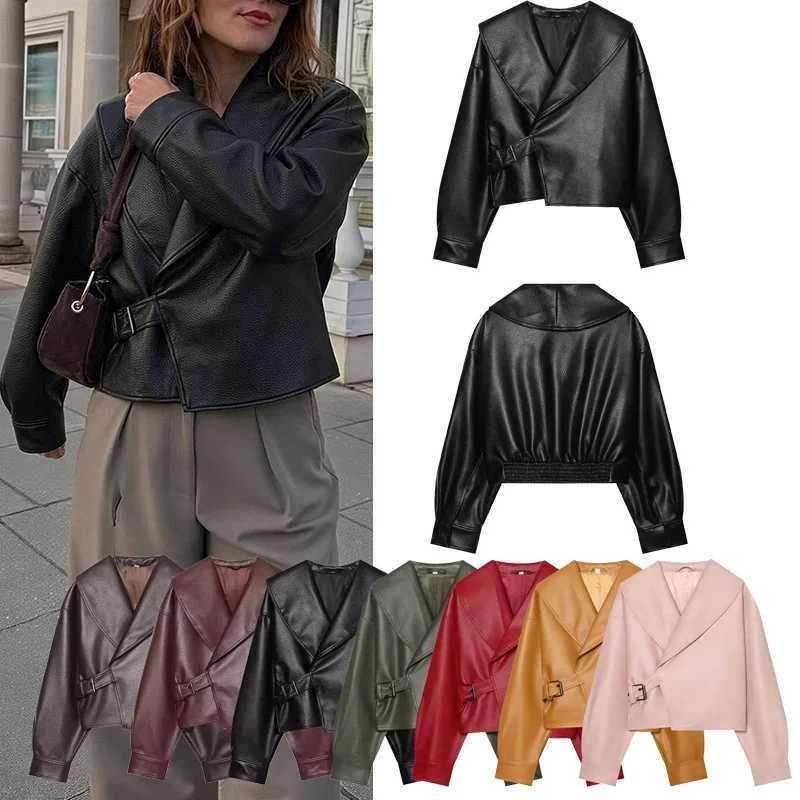 Women's Jackets Women's Vintage Long Sleeve Jacket Turn-down Collar Casual Autumn Winter Outerwear with Buckle Fashion Chic Coat for Holid