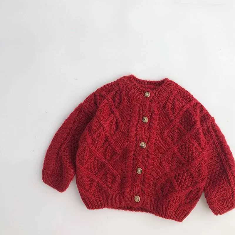 Knitted Kids Pullover Sweater 2026 Girls Christmas New Year Toddler Cardigan Autumn Winter Thicken Warm Outerwear Top for 1-6Y Girls C260921