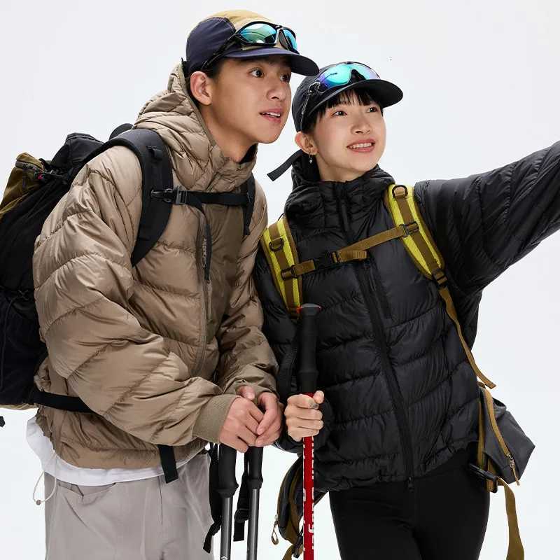 Climbing Parkas Mountain Men's Down Outdoor 90% White Duck Down Hooded Jacket Men Winter Warm Sports Down Coat Man chaquetones hombre JK-119 C2
