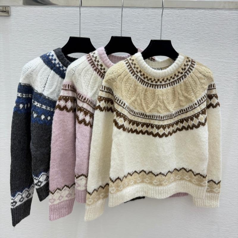 sweaters women's Designer sweaters for woman luxurious sweaters knitted top Spring and Autumn Style Youth-Friendly Color-Matched Embroidered Ed