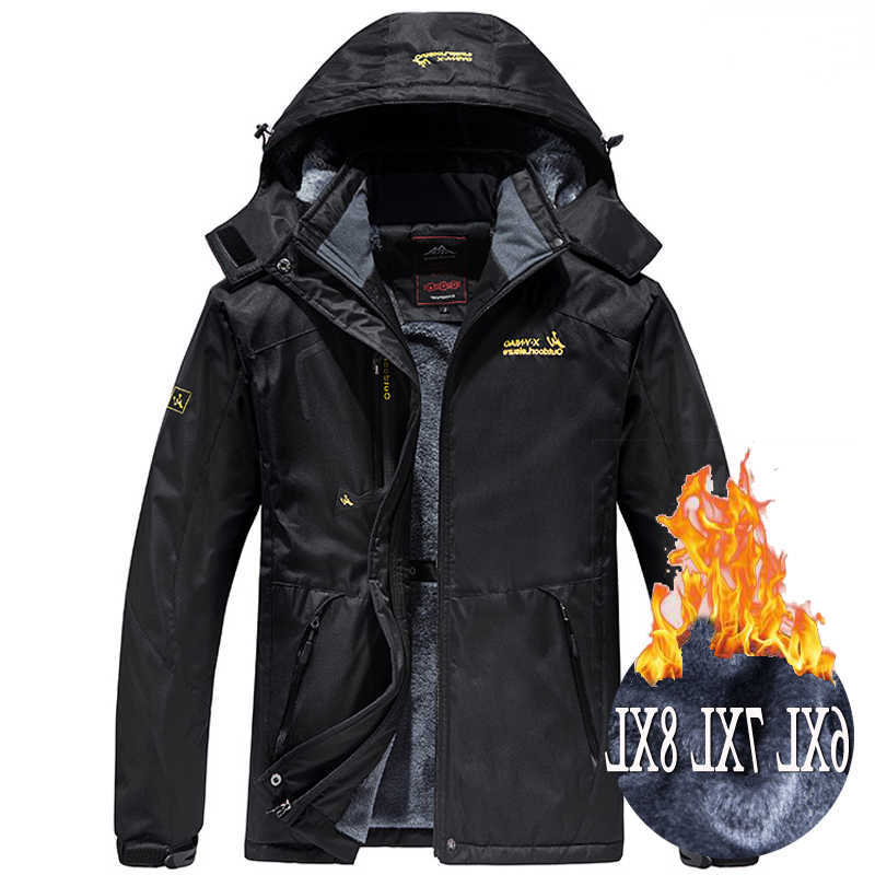 Men Parkas Men's Thick Down Windproof Waterproof Jackets Men's Wool Liner Snow Ski Hooded Coats Male Parka Plus Size Winter Jacket C260922