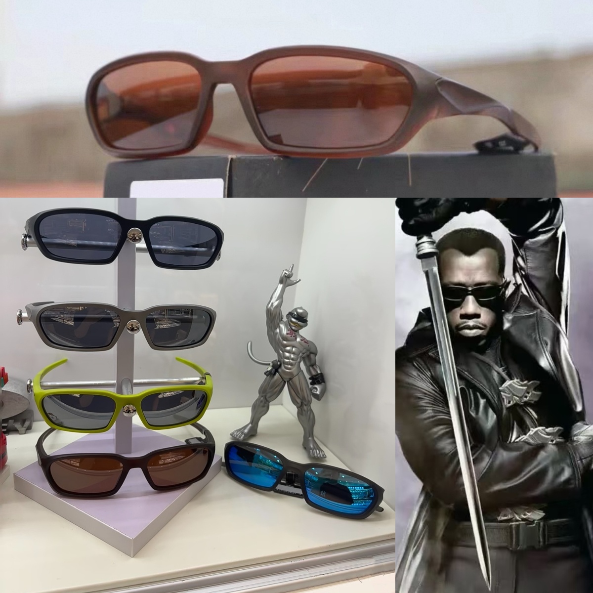 Retro Polarized Square Sunglasses Wrap Around Sun Glasses Outdoor Sport Driving UV400 Protection Eyewear Fashion Small Frame Shades Designer Sunglas