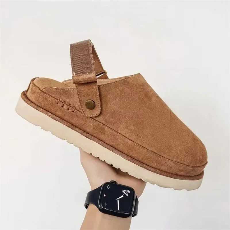 Women's slippers Fashionable fur warm thick shoes 2025 Home Comfortable baotou Cotton Slippers Plush Winter Women's Shoes T260922