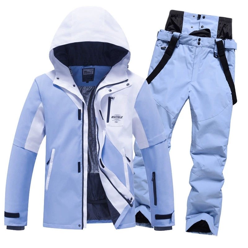 Color block, Men's and Women's, Winter Snow Wear, Snow Ski Suit Sets, Snowboarding Clothes, Ski Jackets and Pants, Ski Suit Jacket