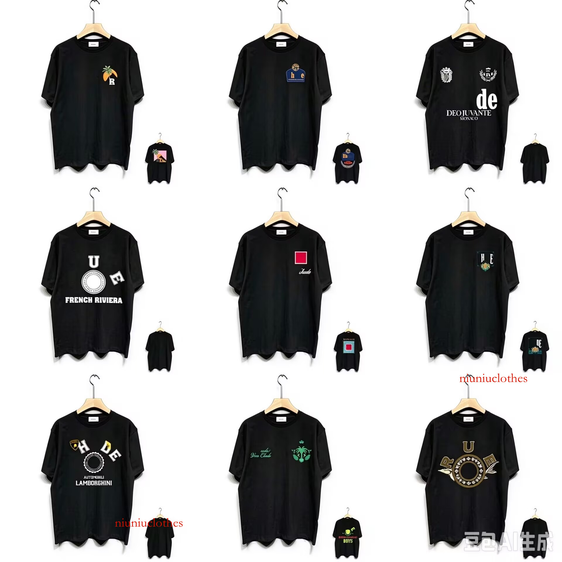 Summer Beach Tees Designer High Quality Streetwear Women Men Oversize Cotton Tops Graphic Letter Print Tshirt Unisex Short Sleeved T Shirts