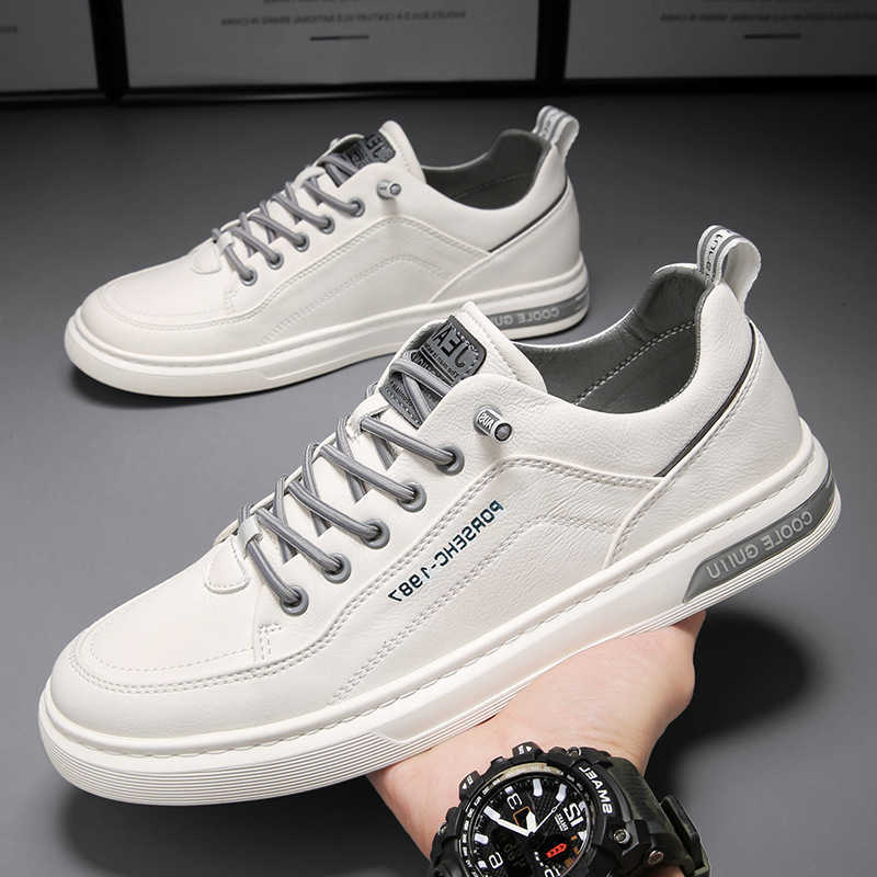 Casual Shoes 2026 New Men's fashion Casual Leather Non-slip Wear-resistant Sports Shoes Comfortable Flat Slip-on Casual Men Shoes D260922