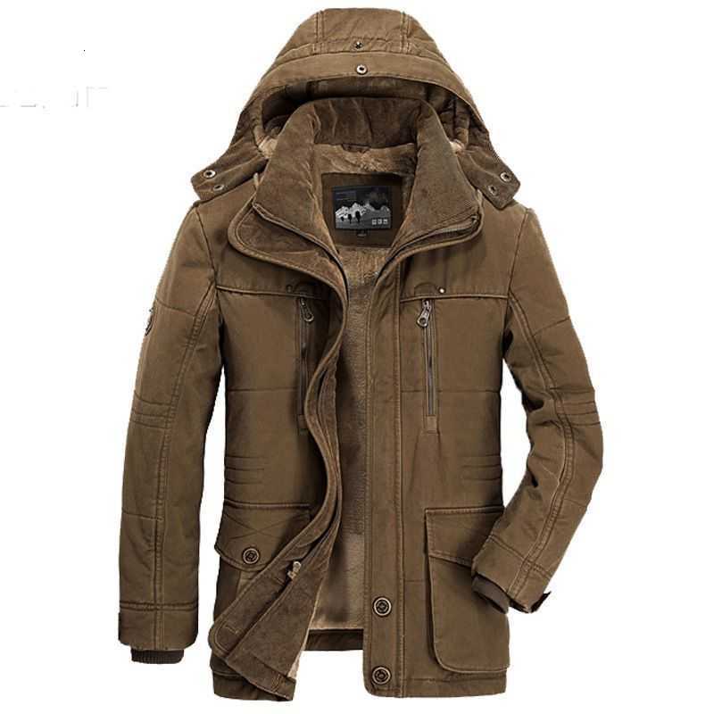 Hooded Men's Windbreake Down Parkas Jacket Tactical Fleece Military Thermal Coats Mens Jacket Outwear Windbreaker Plus Velvet Winter Warm Men C