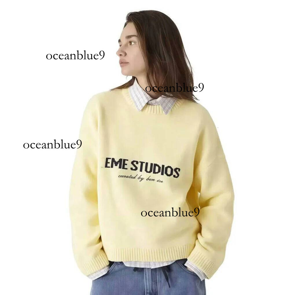 EME Studios Hoodie Designer Unisex Casual Fashion Men Classic Letter Print High Street Autumn Men's Sweater Long Sleeved Pullover Cotton Hooded