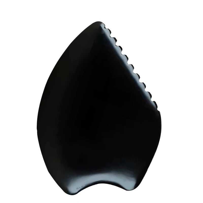 Face Face Jade Massager Natural Gua Sha Tool Crystal China Bian Shi Stone Mineral Skin Care Massager Head Comb Body Health Massage Scraper N260921
