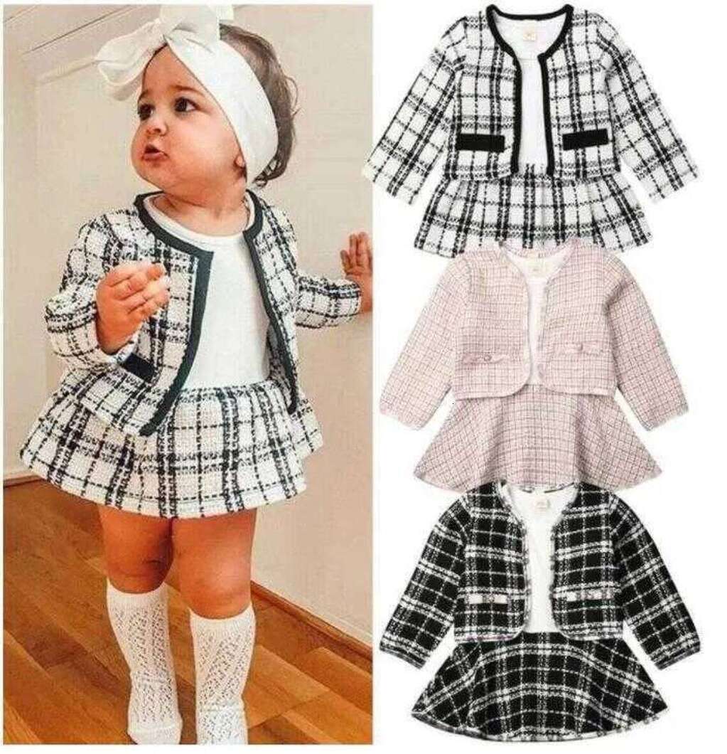 2026 TP Halloween New Baby Girl Clothes For 1 6 Years Old Qulity Material Designer Two Pieces perfume Dress And Jacket Beatufil Trendy Toddler Girls